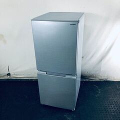ID:rd24533 シャープ SHARP 冷蔵庫 一人暮らし 中古 2020年製 2ドア 152L シルバー ファン式 両方開き SJ-D15G-S  【リユース品：状態B】【送料無料】【設置費用無料】
