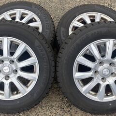 195/65R15 高年式 9.5分山 東北6県無料配送対応‼️爆安‼️最終値下げ‼️③超超超バリ溝❗国産　ヨコハマ製 ❗ アルミ付き 国産 タイヤ !!　冬　タイヤの画像