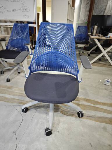 取引中】セイルチェアブルー（3脚あり）