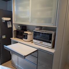 松田家具食器棚作業テーブル付き (けんいち) 井田川の収納家具