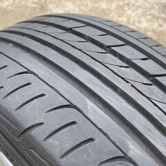 205/55R16 東北6県無料配送対応‼️爆安‼️最終値下げ‼️②超超超バリ溝❗国産　ダンロップ製 ❗ アルミ付き 国産 タイヤ !!　サマー　タイヤの画像