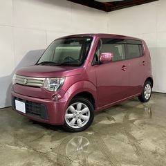 札幌発　車検付きR8年3月　H25年　MRワゴン　X セレクション　4WD　桃色　の画像