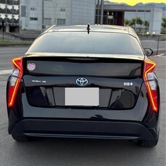 プリウス　50 日光市　車検長い　人気黒　の画像