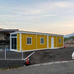 目立つハウス 3×12ｍ　縦長プレハブ店舗 事務所 コンテナハウスの画像