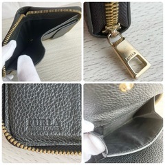 ☆お値引可能☆【美品】FURLA  二つ折り財布 ブラックレザー ウォレットの画像