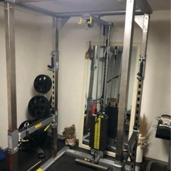 タフスタッフ　パワーラック　ラットプルオプション付きの画像