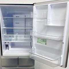 2025年製 日立 スリム5ドア冷蔵庫 470L 自動製氷 まるごとチルド クイック冷却 ひろin冷凍 R-HS47V シルバー 中古家電 店頭引取歓迎 R9769の画像