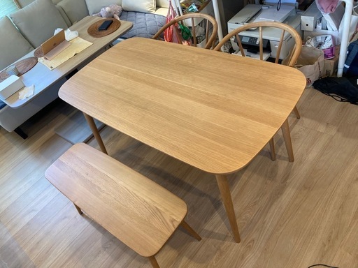 【商談中】無印良品　オーク材　ダイニングテーブルセット