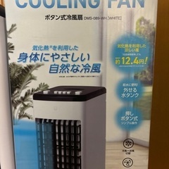 暑い夏にお困りの方に是非！【メーカー保証残有】丸隆　ボタン式冷風扇　使用回数少なく状態◎ 外箱・付属品完品の画像