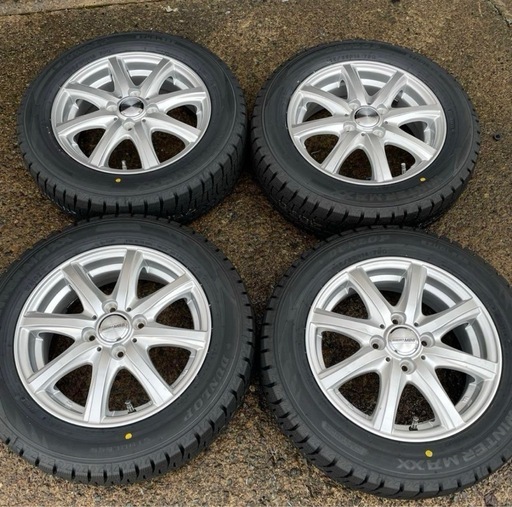 165/65R14 ホイール付きスタッドレスタイヤ4本 美品 ほぼ新品