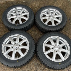 165/65R14 ホイール付きスタッドレスタイヤ4本 美品 ほぼ新品の画像