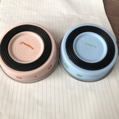 ステンレス食器　ごはんにゃわん 犬用　2点セットの画像