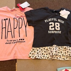 【取引確定】新品タグ付き　110cm 半袖トップスの画像