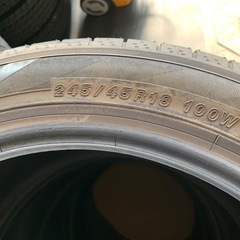 タイヤ4本 245/45R18 の画像