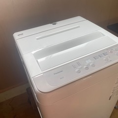 071505パナソニック6.0kg洗濯機2020年製の画像