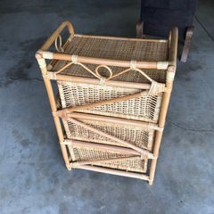 ラタンチェストの画像