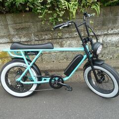 ご購入前には先にお問い合わせをお願い致します。　引き取り限定　BRONX BUGGY SHADE OF PALE ブロンクスバギー シェイドオブペール　累積走行距離：500キロ以内　電動アシスト自転車　ファットバイクの画像