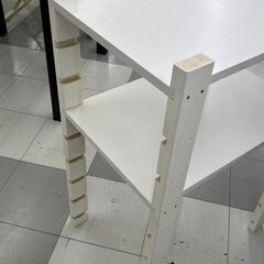 ★リユースのサカイ千葉中央店★木製ラック ホワイト H90×D40×W60 クリーニング済み TC3866の画像