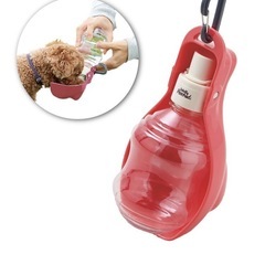 お散歩ボトル ラ フランス ピンク 携帯給水器 犬 猫 用 お散歩 給水ボトル おでかけの画像