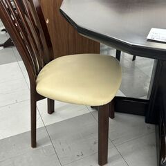 ★リユースのサカイ千葉中央店★期間限定割引有  ダイニングセット ブラウン H69×D113×W113 クリーニング済み TC3868の画像