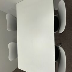 【無料オフィス家具】机、椅子セットの画像