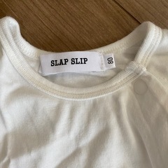 SLAP SLIP フリル付き前開きロンパース 70〜80の画像