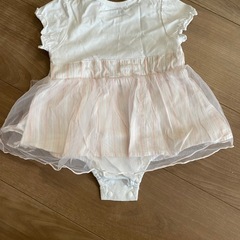 SLAP SLIP フリル付き前開きロンパース 70〜80の画像