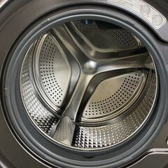 高年式!2023年製! AQUA アクア AQW-DX12P-R ドラム式洗濯乾燥機 洗濯12kg/乾燥6kg 右開き シルキーブラック 中古家電 店頭引取歓迎 yR9785の画像