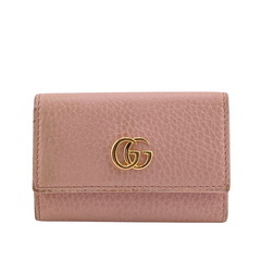 グッチ GUCCI キーケース GGマーモント 三つ折りキーケース 6連キーケース 456118 ピンクの画像