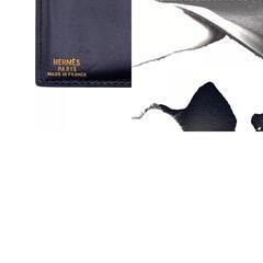 エルメス HERMES 手帳カバー アジェンダ　ヴィンテージ 二つ折り ブラックの画像