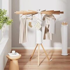 美品 LORAK 物干しスタンド 洗濯物干し 部屋干し 工具不要 伸縮式洗濯物干しの画像