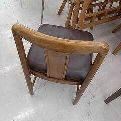 リユースのサカイ栃木店★ジモティ割あり★  椅子 ベージュ×ブラウン W46×D50×H81 クリーニング済み TC9741の画像