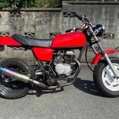 HONDA エイプ50 Fx仕様　赤ソリッド　車体の画像