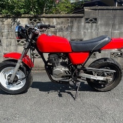 HONDA エイプ50 Fx仕様　赤ソリッド　車体の画像