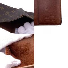 ルイヴィトン LOUIS VUITTON 札入れ モノグラム ポルト ビエ・6カルト クレディ 二つ折り財布 M60929 ブラウンの画像
