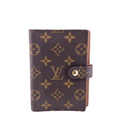 ルイヴィトン LOUIS VUITTON 手帳カバー モノグラム アジェンダPM 二つ折り R20005 ブラウンの画像