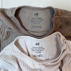 【H&M】baby60〜70ロンパース＆レギンス　セットの画像