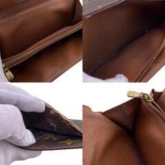 ルイヴィトン LOUIS VUITTON 長財布 モノグラム ポルトモネ・クレディ 二つ折り財布 M61725 ブラウンの画像