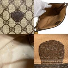 グッチ GUCCI クラッチバッグ GG柄 オールドグッチ ポーチ 6088 ブラウンの画像