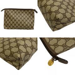 グッチ GUCCI クラッチバッグ GG柄 オールドグッチ ポーチ 6088 ブラウンの画像