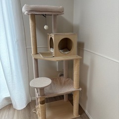 (取引中)キャットタワー 木製 猫タワー