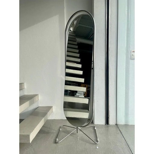 M1 Silver Steel Studio Mirror おしゃれな家具 ミラー 鏡