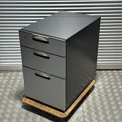 店頭引き渡し 中古 KOKUYO コクヨ ３段ワゴン 鍵付き 収納 家具の画像