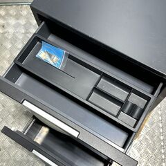 店頭引き渡し 中古 KOKUYO コクヨ ３段ワゴン 鍵付き 収納 家具の画像