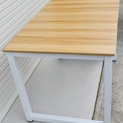 【新品引取限定】シンプルデザイン デスク 幅100/120/140/160cm × 奥行80cm × 高さ80cm 作業台 パソコンデスク ワークデスク 学習机 木目調 の画像