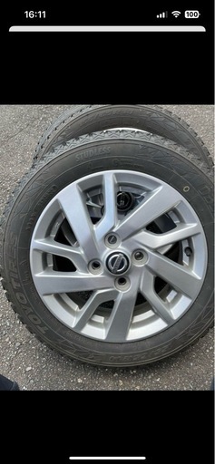 軽自動車用、日産純正ホイールスタッドレスタイヤ 155/65R14 ホイールセット