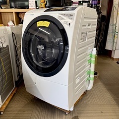 【超美品‼️】日立 2018年製 10.0/6.0kgドラム式洗濯乾燥機 ビッグドラム 洗濯機 ヒートリサイクル乾燥 風アイロン ホワイト♪の画像