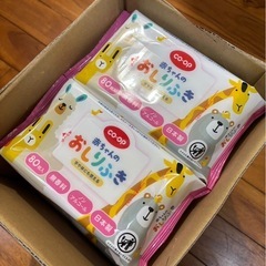 赤ちゃんのお尻拭きシート12個入りとおまけ付きの画像