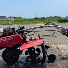HONDA 管理機 正逆ロータリー 1輪　ネギ 土寄せ　培士　揚士　溝掘り　溝上げ　中耕 除草　跳ね上げ　作業幅約300mm 約4馬力　家庭菜園　ハウスの画像