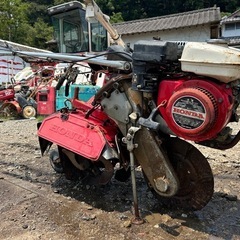 HONDA 管理機 正逆ロータリー 1輪　ネギ 土寄せ　培士　揚士　溝掘り　溝上げ　中耕 除草　跳ね上げ　作業幅約300mm 約4馬力　家庭菜園　ハウスの画像